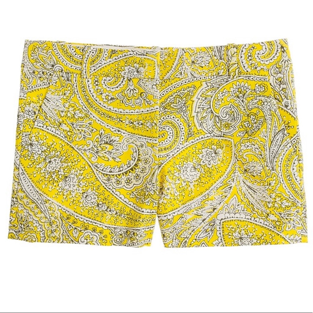 J Crew Paisley Shorts